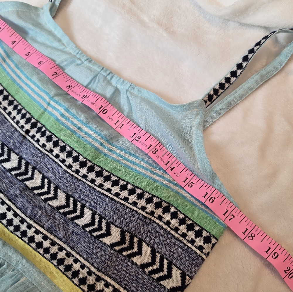 NWT Lemlem Neela Cascade Tiered Dress in Sky Blue XS - Picture 5 of 9